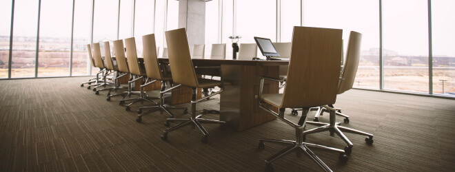 Conference room with chairs and table