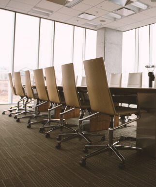 Conference room with chairs and table